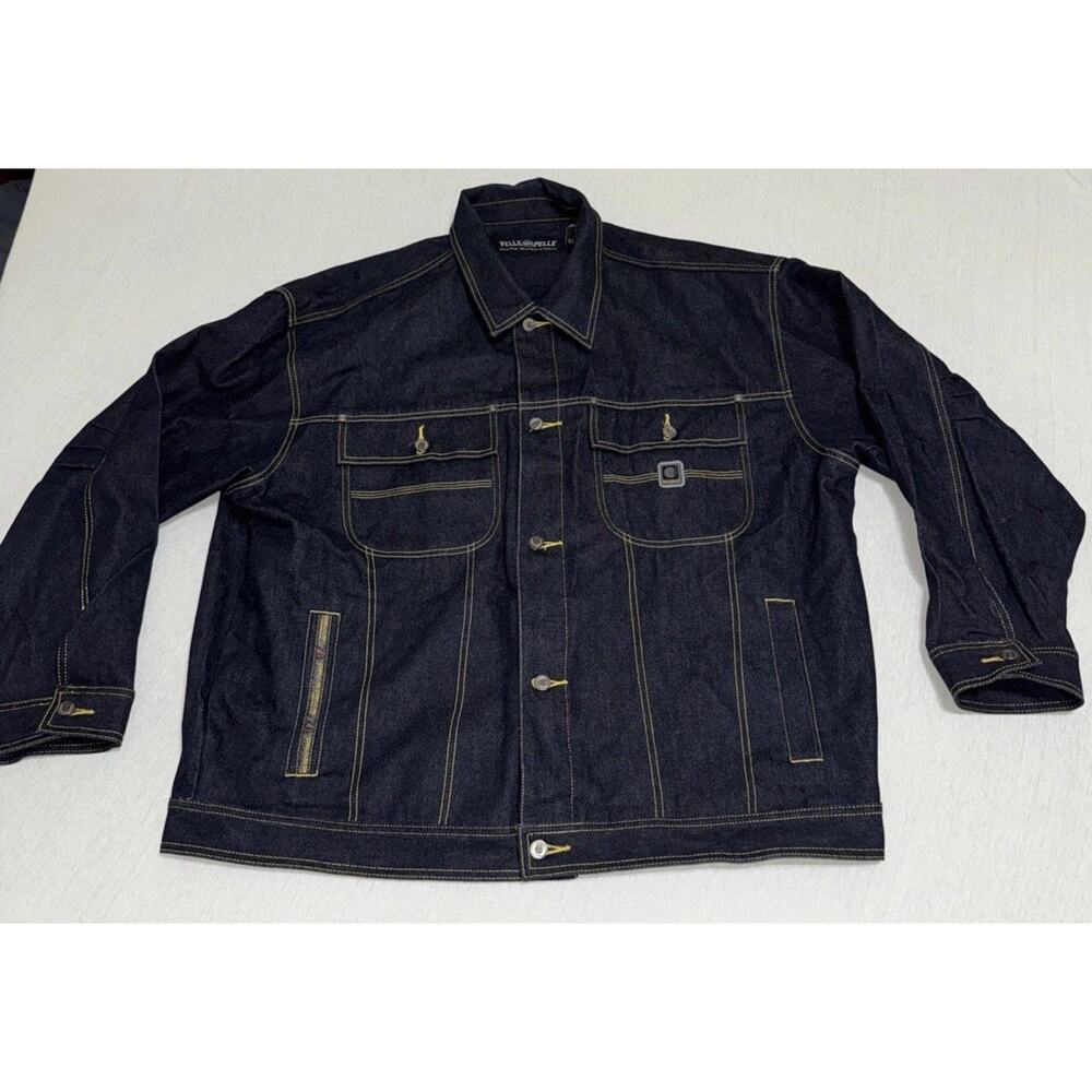 Pelle Pelle Marc Buchanan Denim Jacket 2XL New Without Tags Rap Hip Hop Jeans